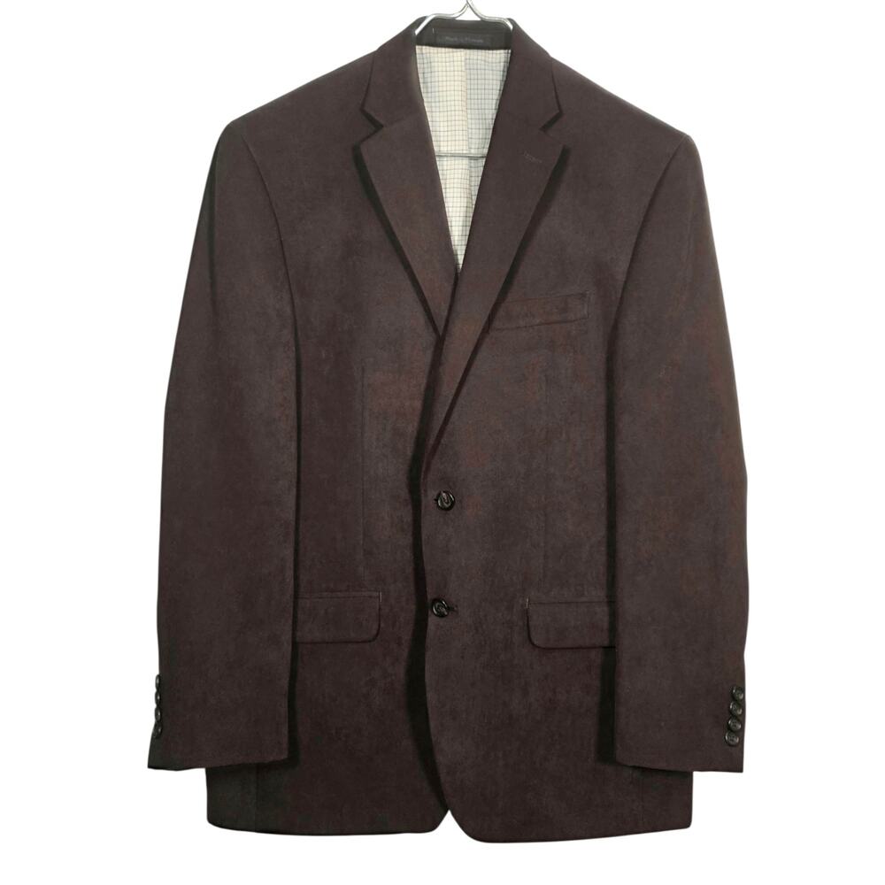 Lauren Ralph Lauren Brown Faux Suede Sport Coat Blazer 40R
